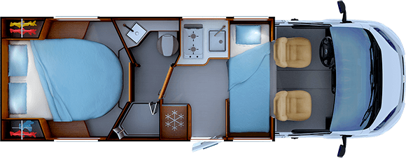 Night layout RAPIDO C86 NIGHT EDITION