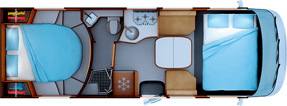 Night layout RAPIDO i96M