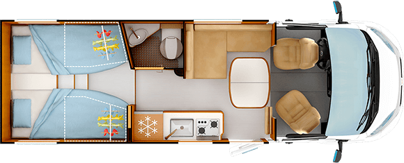 Day layout RAPIDO C55 NIGHT EDITION