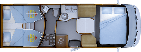 Night layout RAPIDO i66M TRUMA